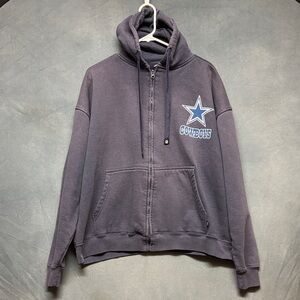 Vintage Sporty JK Star Dallas Cowboys Hoodie XL Heavyweight Zip Sweatshirt NFL